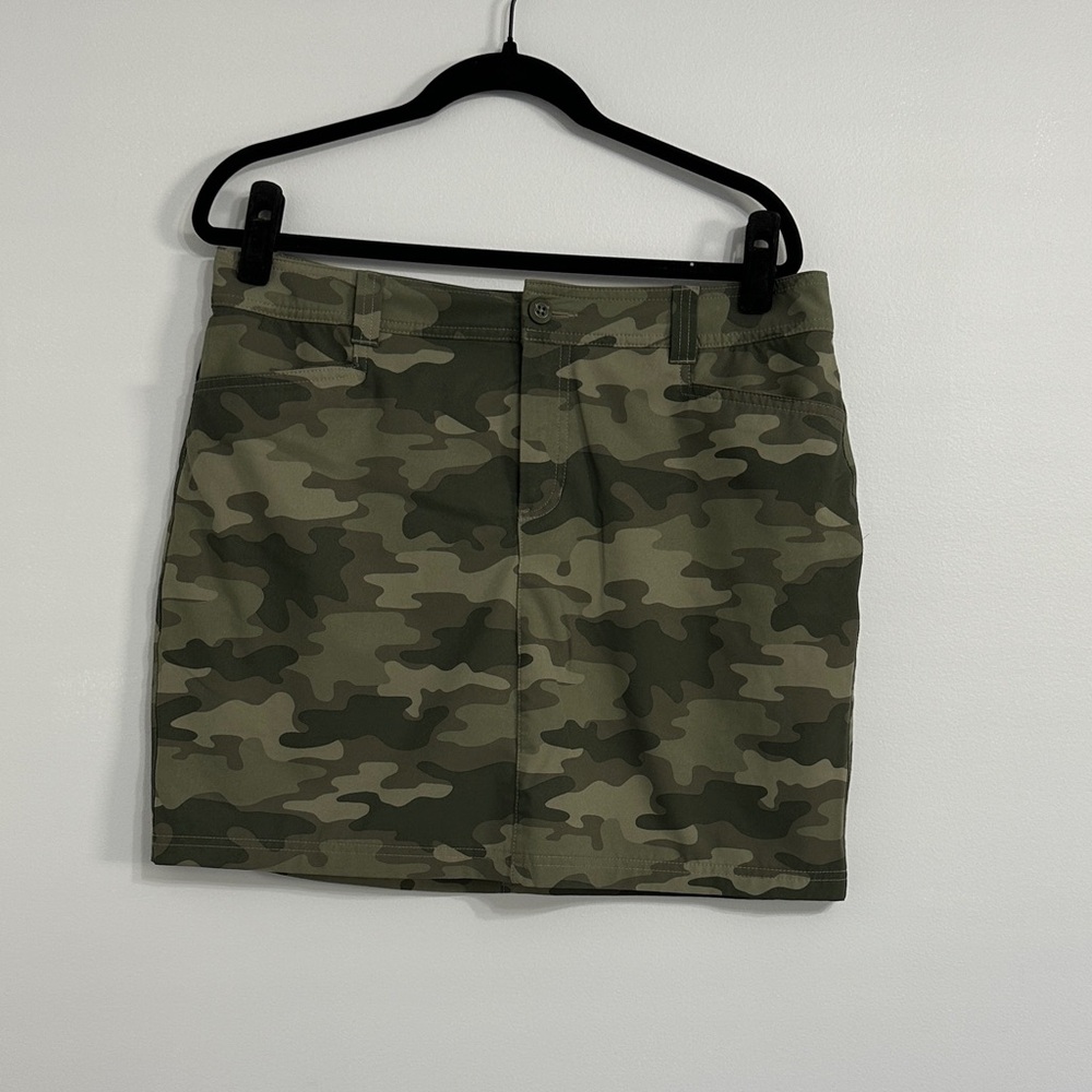 Eddie Bauer Olive Camouflage Skirt